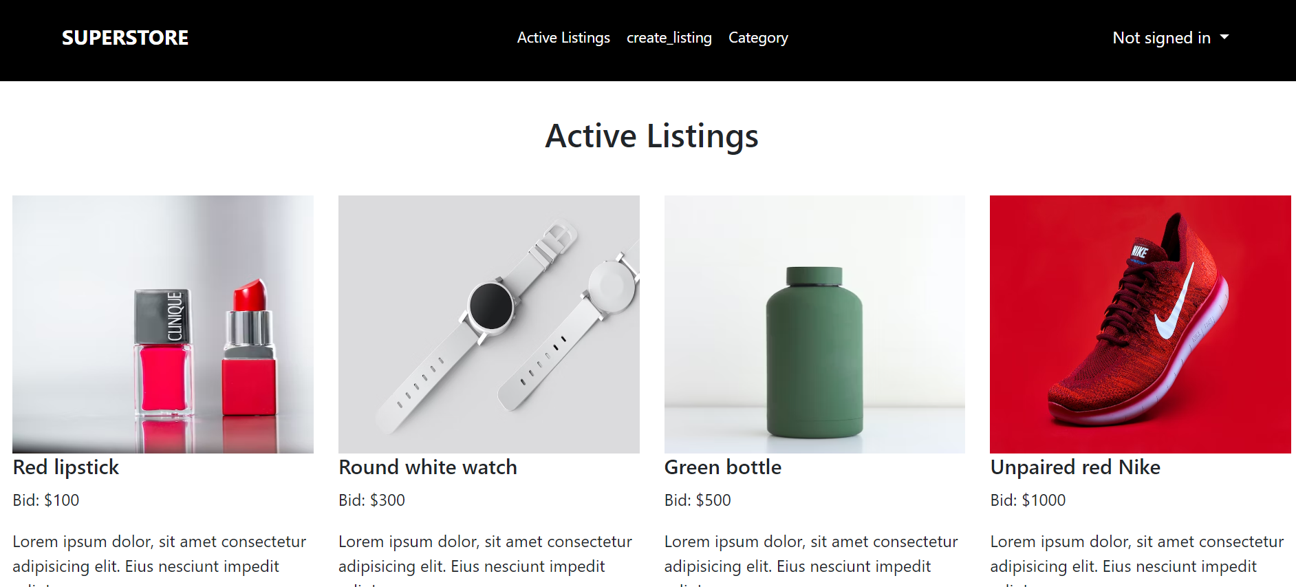 cs50 commerce project